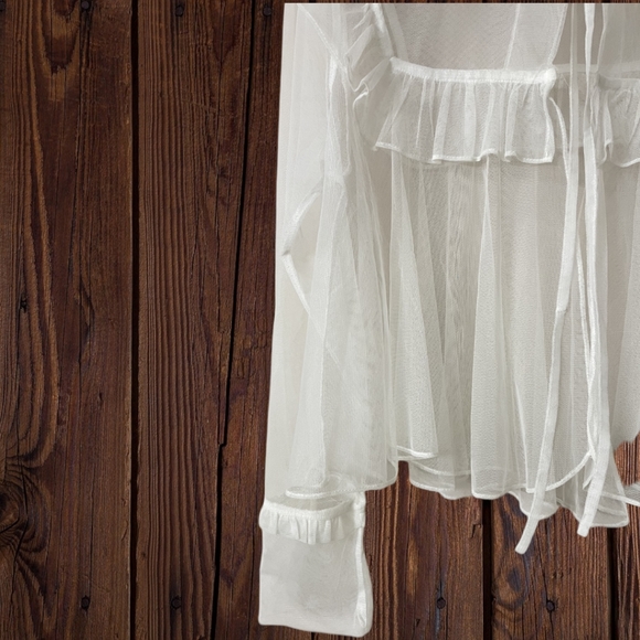 Women Mesh Sheer Top - Picture 6 of 9